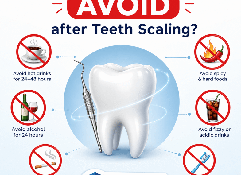What should I avoid after teeth scaling?